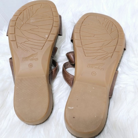 DANSKO Vintage Comfort Wedge Heeled Leather Open Toe Sandals Size 8.5🌴 - Picture 7 of 11